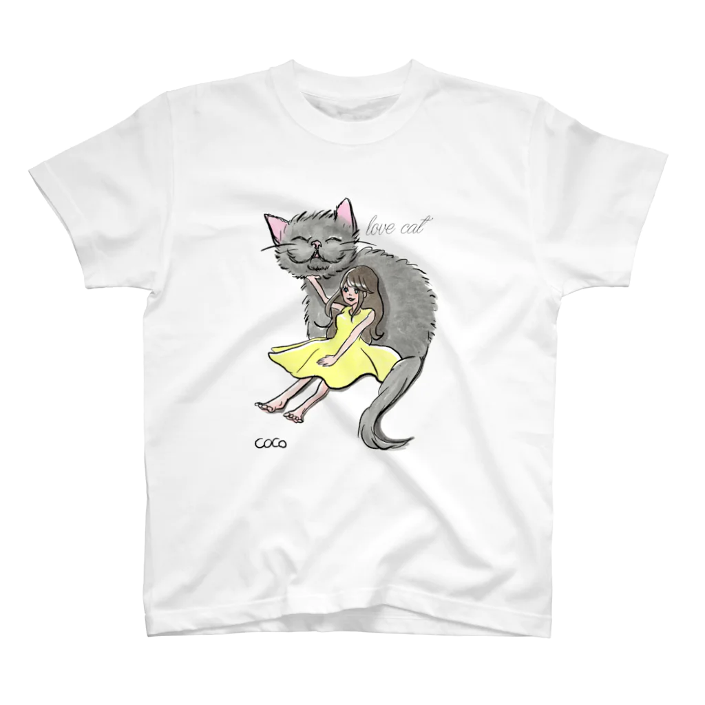 co2@通常攻撃が全体攻撃で二回攻撃のココスは好きですかのlove cat スタンダードTシャツ