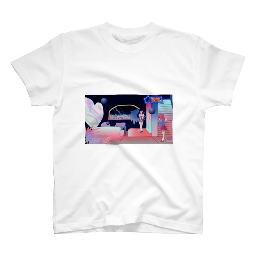 夢野Q作🌴の惑星カフェ スタンダードTシャツ