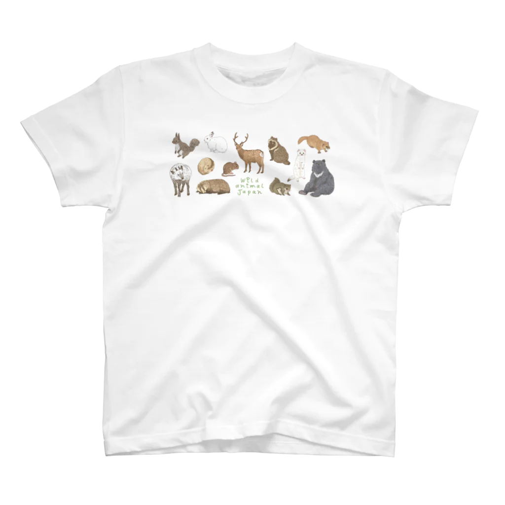 ちなきのこのWild animal japan スタンダードTシャツ