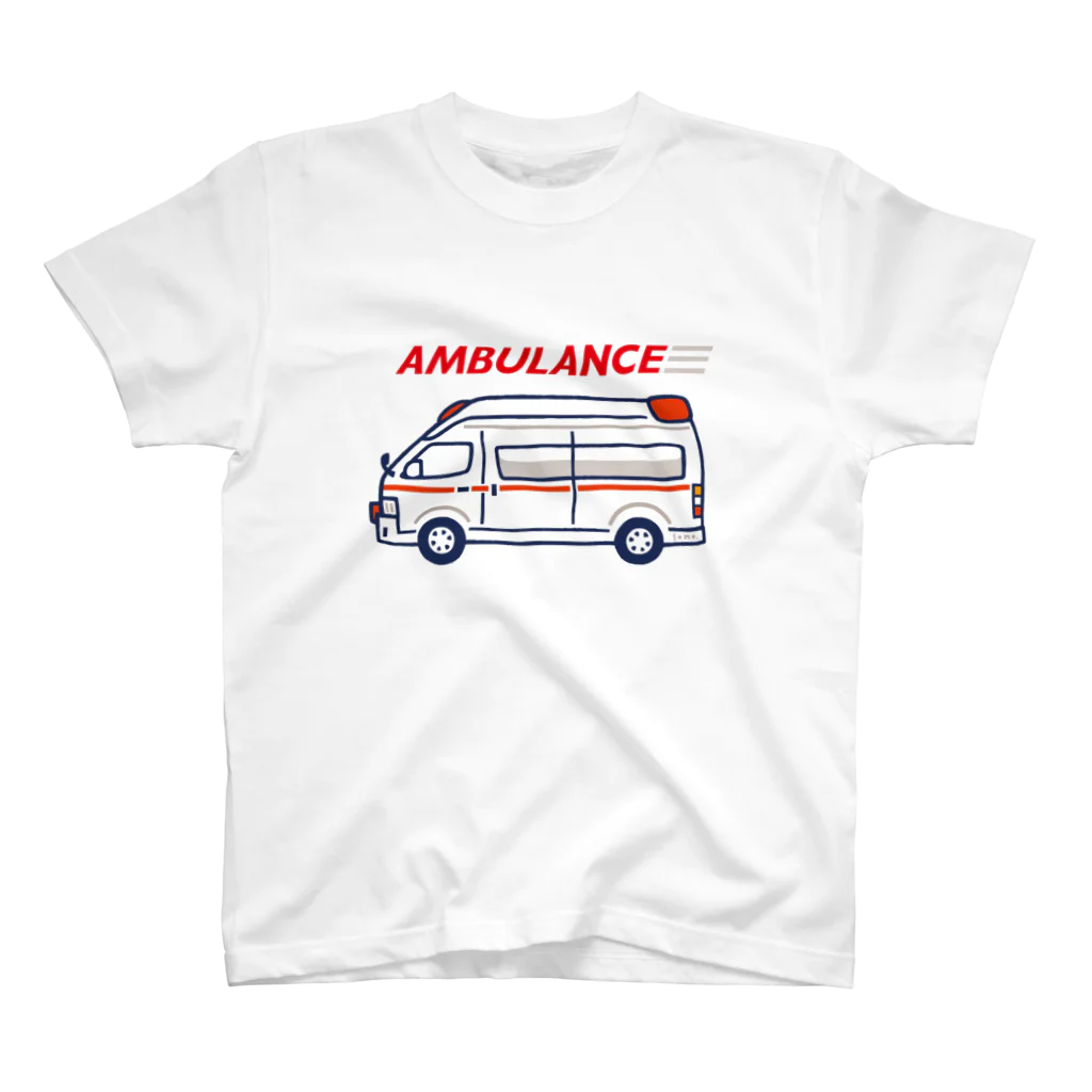 さはらそのこ｜イラストレーターの救急車　AMBULANCE スタンダードTシャツ