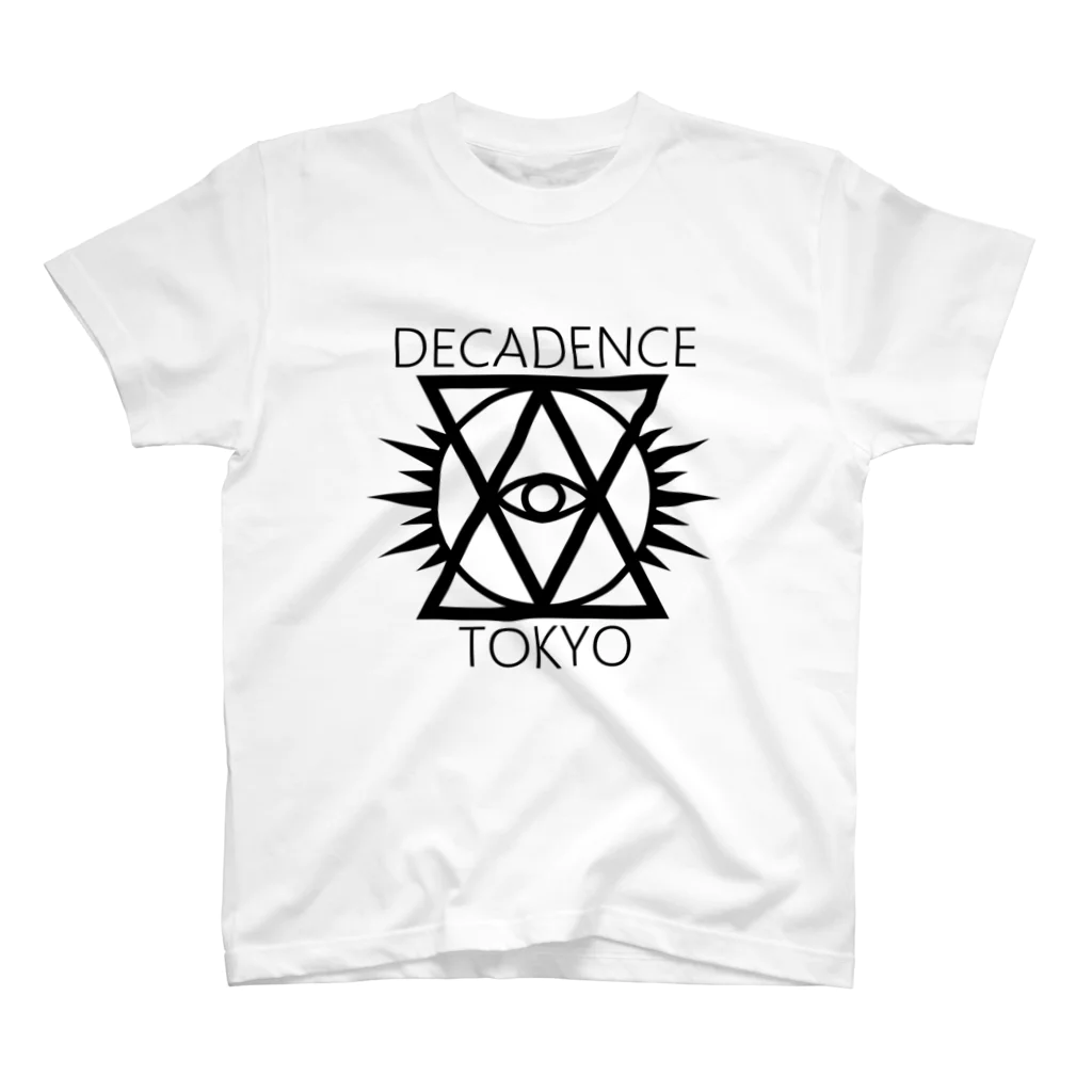 Alice Thamakyのデカダンストーキョー・ロゴ(白) スタンダードTシャツ