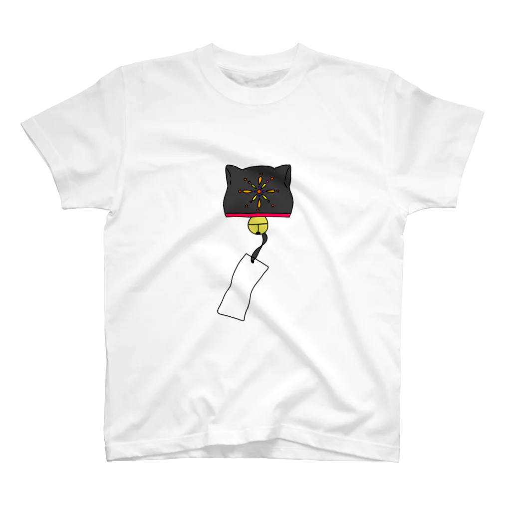 海の底のネコ風鈴 Regular Fit T-Shirt