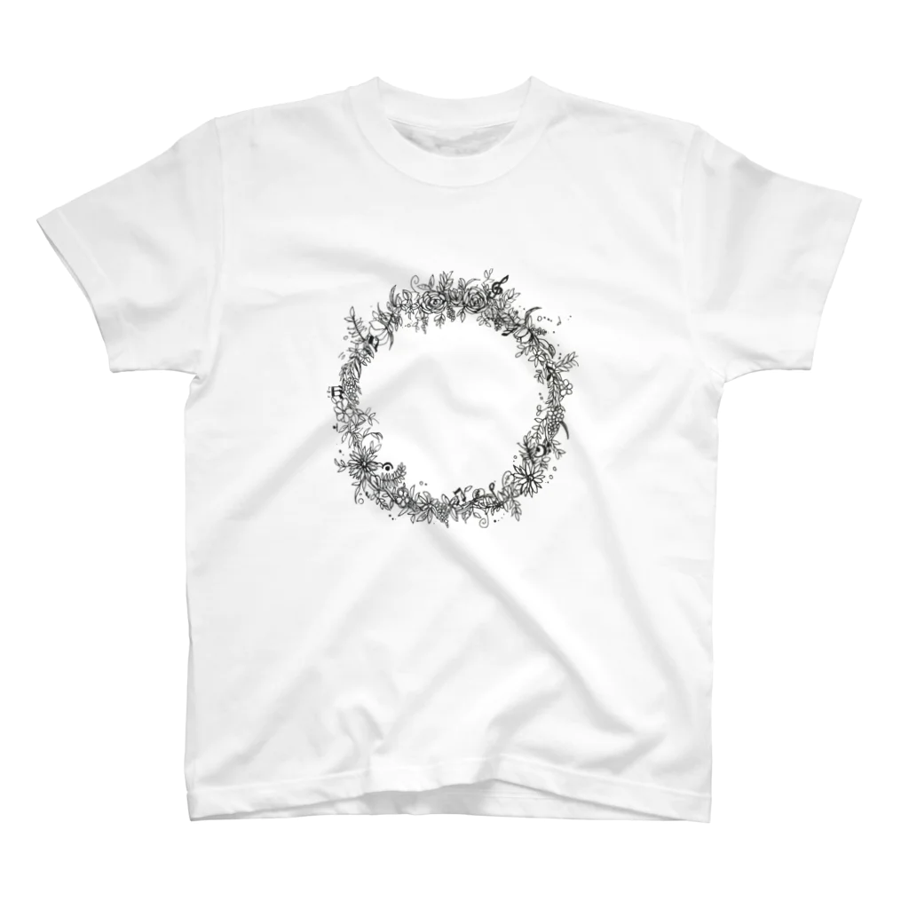 sink or swim!のmono wreath Regular Fit T-Shirt