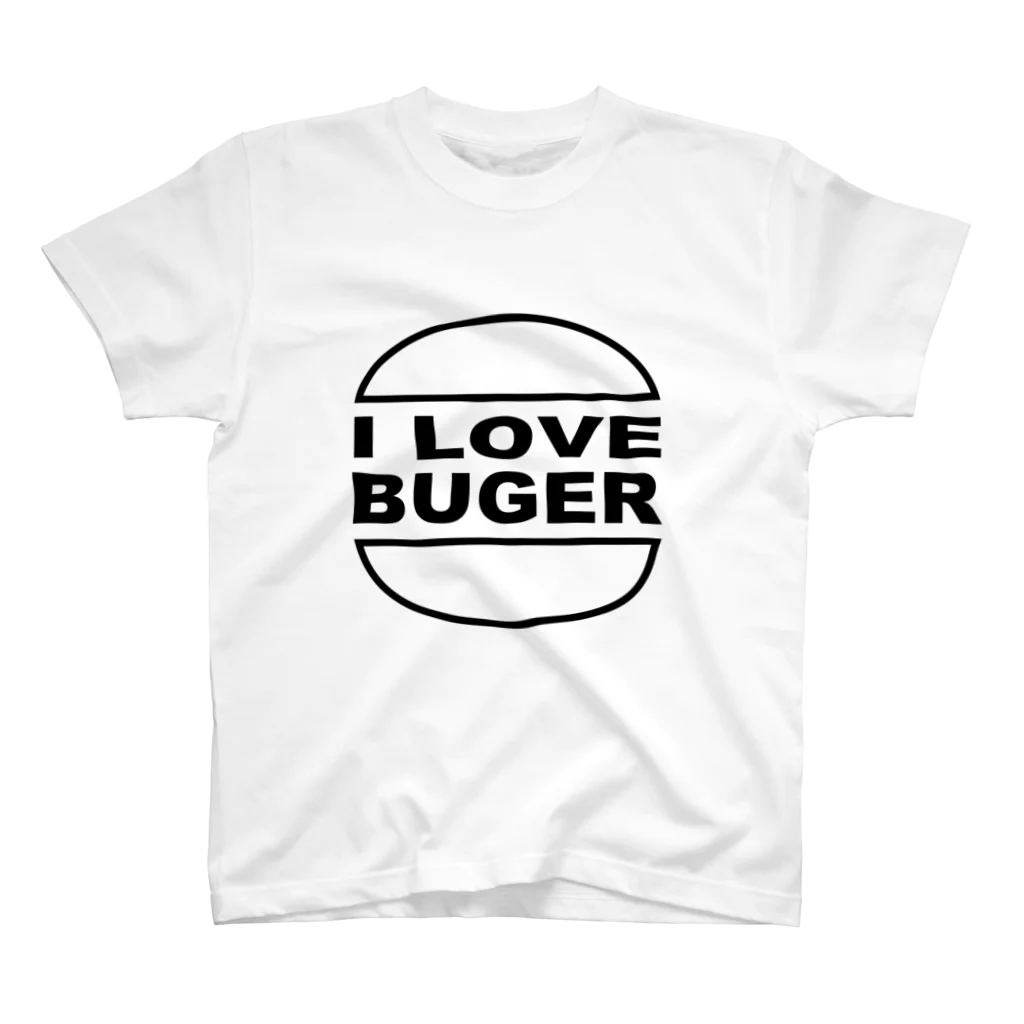 T.SugawaraのI LOVE BUGER スタンダードTシャツ