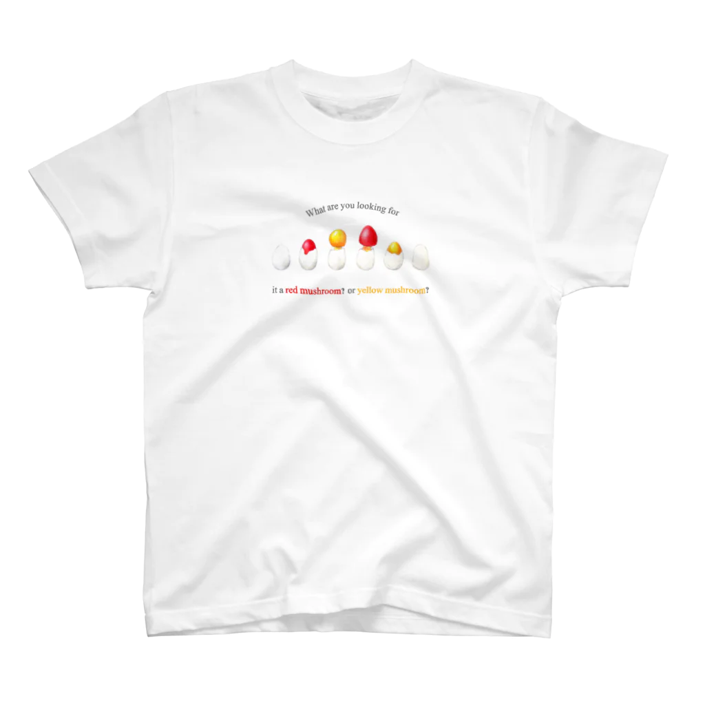 DOTEKKOのタマゴタケとキタマゴタケ(白色用) Regular Fit T-Shirt