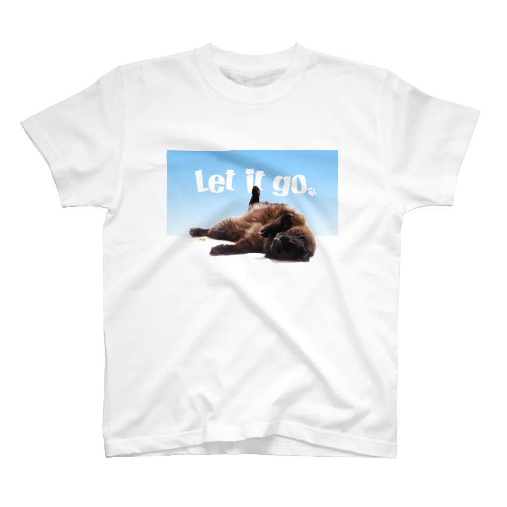 Litoraneo il gattinoの 黒猫 へそ天 "Tango" Regular Fit T-Shirt