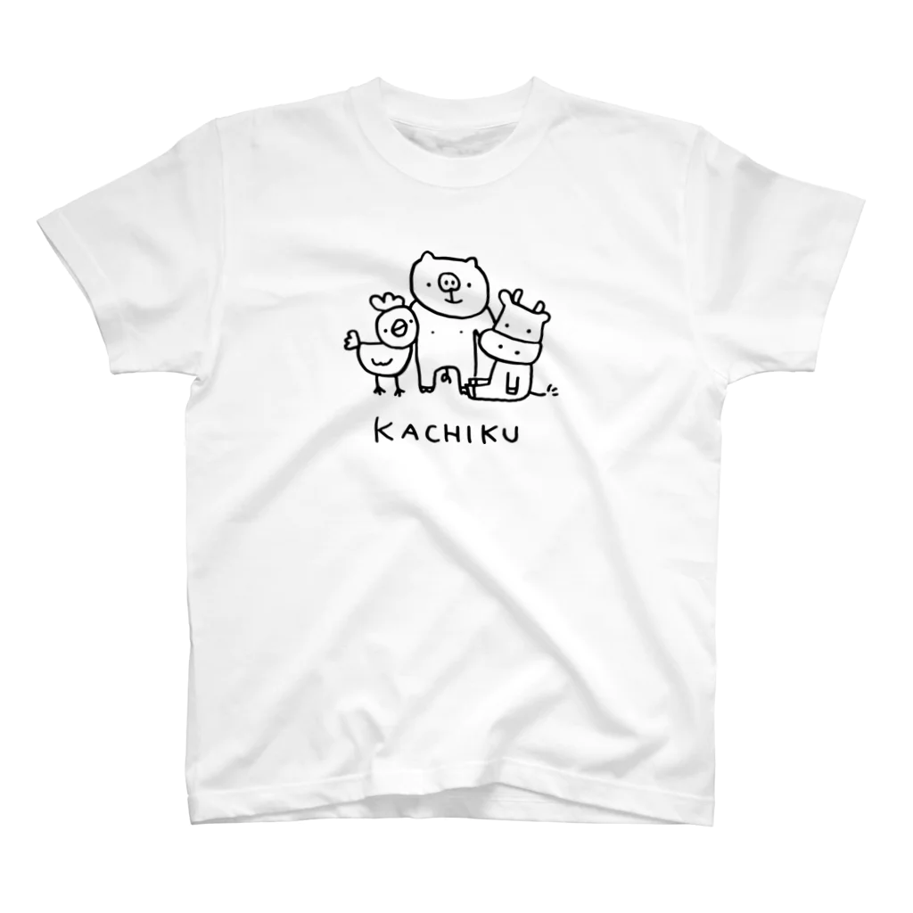 甲斐えるのブタ！ぶた！豚！のKACHIKU Regular Fit T-Shirt