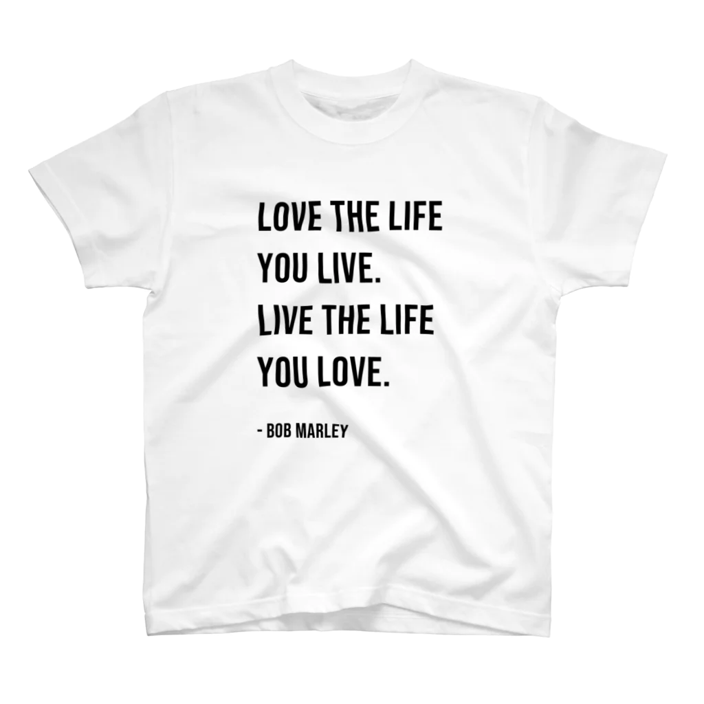 hello!!masterpieceのHello BoB Marley `LOVE LIFE!!` スタンダードTシャツ