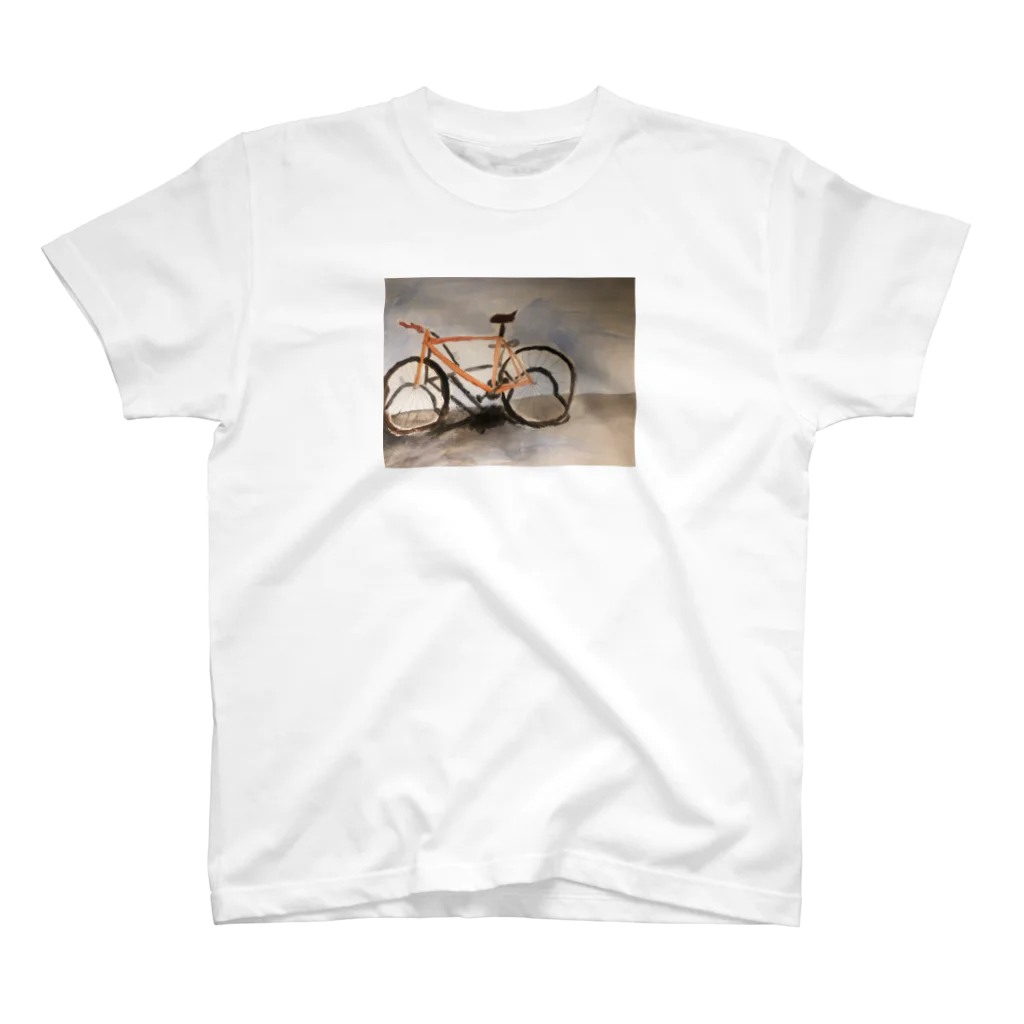 hayatexの盗まれた自転車の遺影Tシャツ 티셔츠