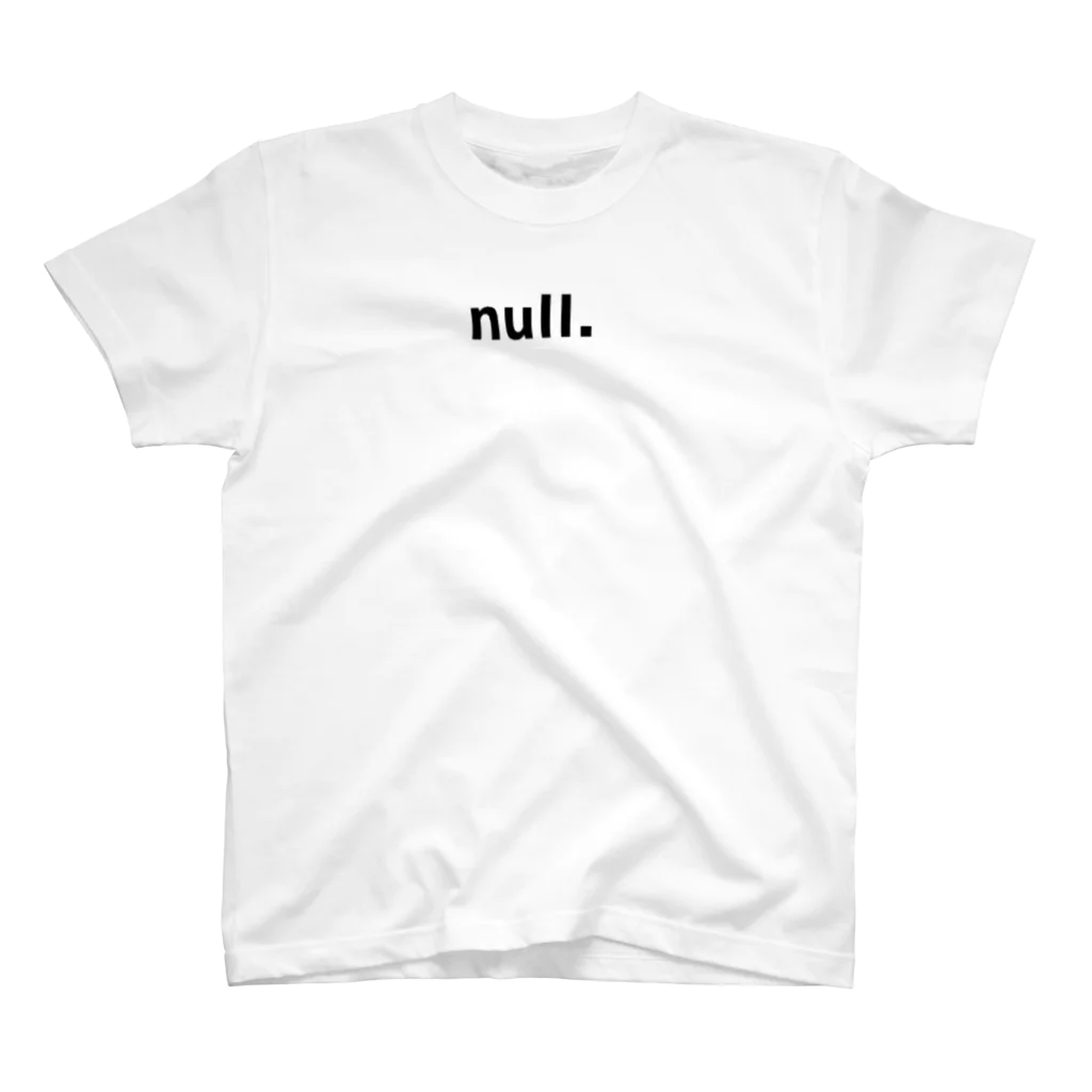 れんれん ‖ 洞察力おばけ👻のnull.ロゴＴ Regular Fit T-Shirt