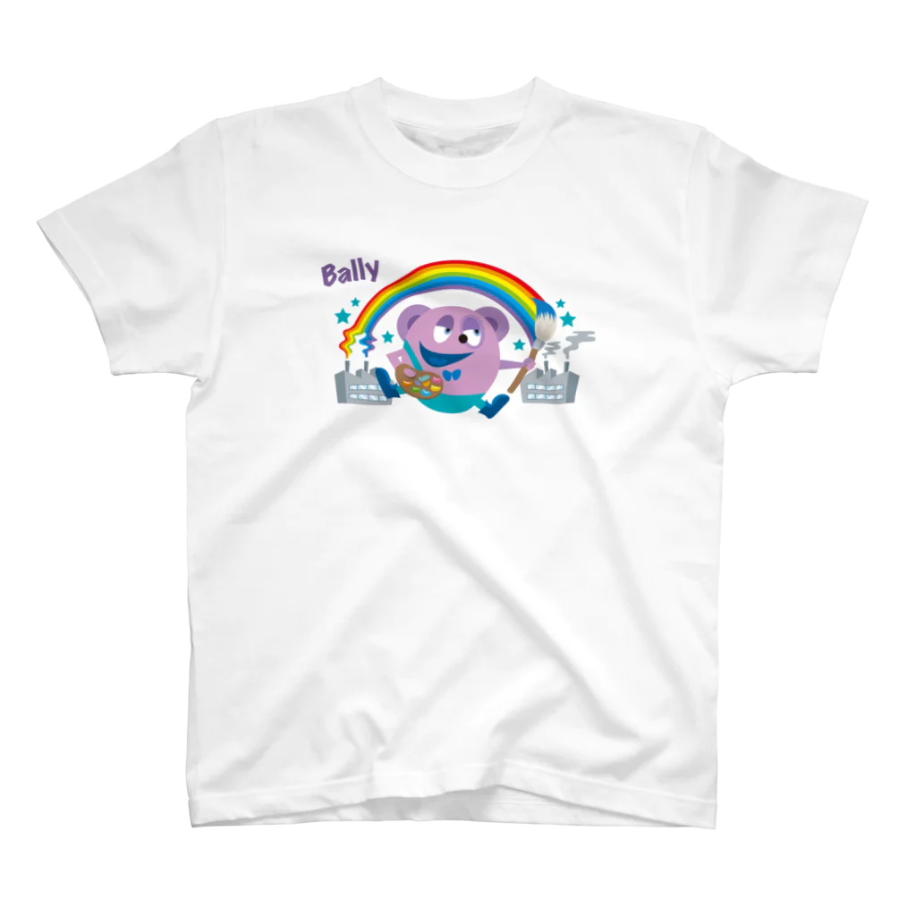 f-monの風船モンスター バリー（カラー） スタンダードTシャツ