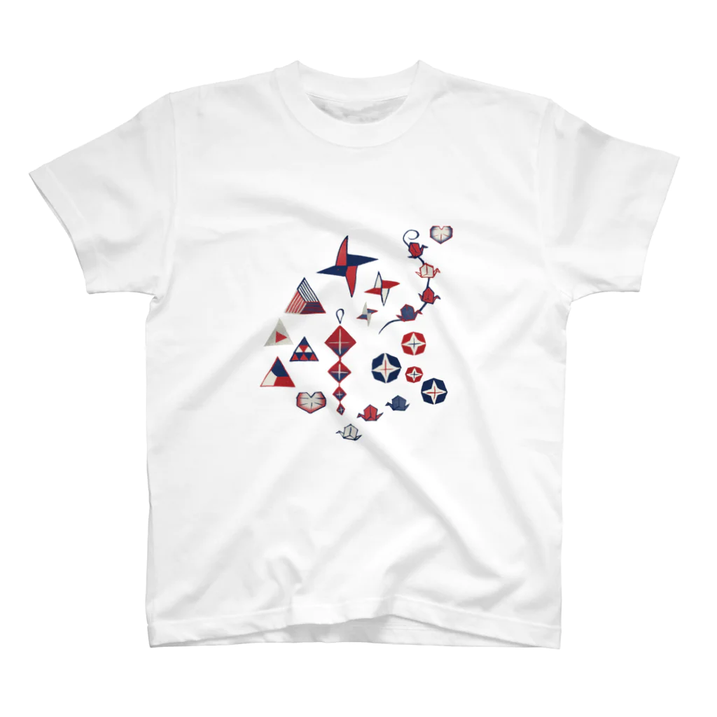 IZANAMI by Akane Yabushitaの【日本レトロ#19】折り紙 Regular Fit T-Shirt