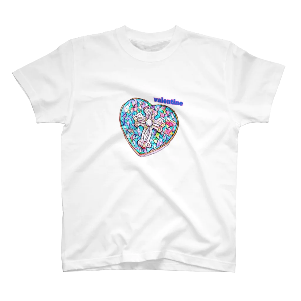 valentineのcross ✝️ メダイ スタンダードTシャツ