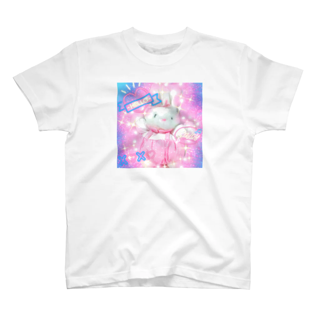 valentineのぷくぷくうさちゃん🐇 スタンダードTシャツ