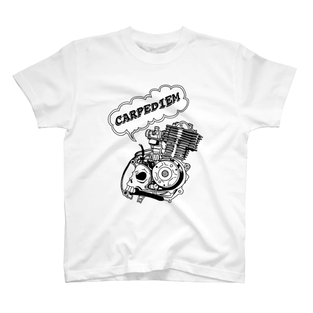 CARPE DIEMのドクロエンジン スタンダードTシャツ