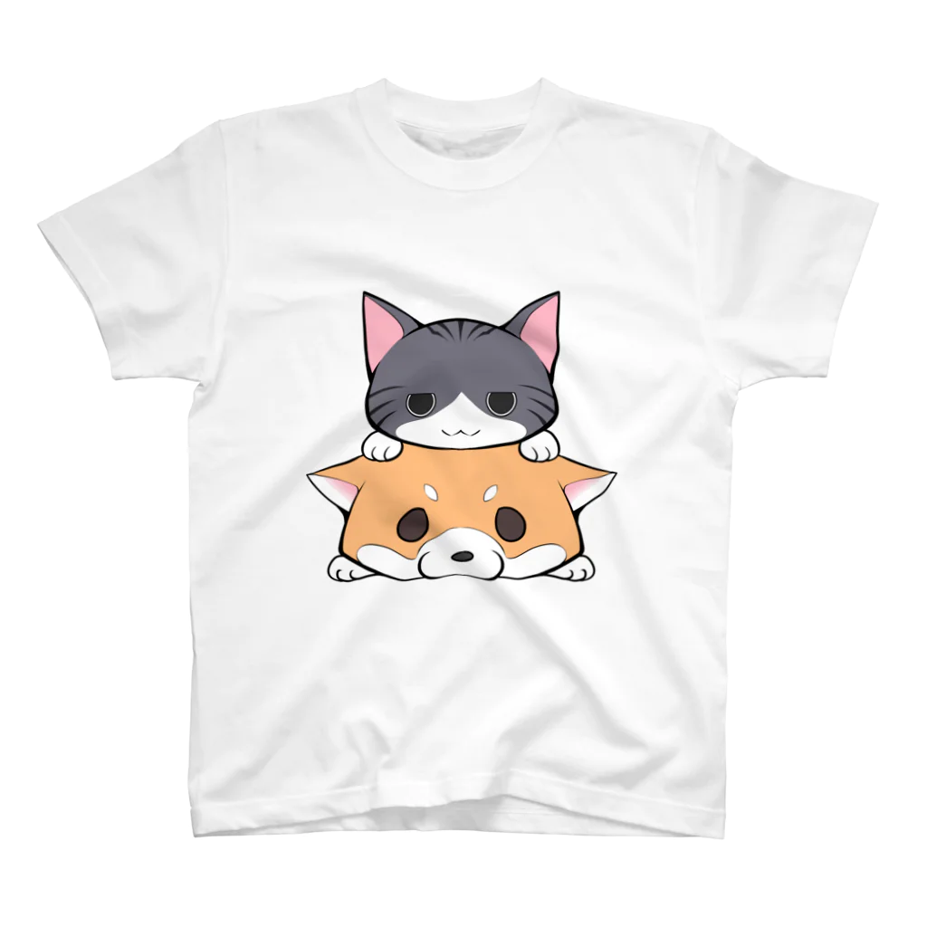 スナネコシンドバッド SUZURIキャラバンのしばねこ スタンダードTシャツ