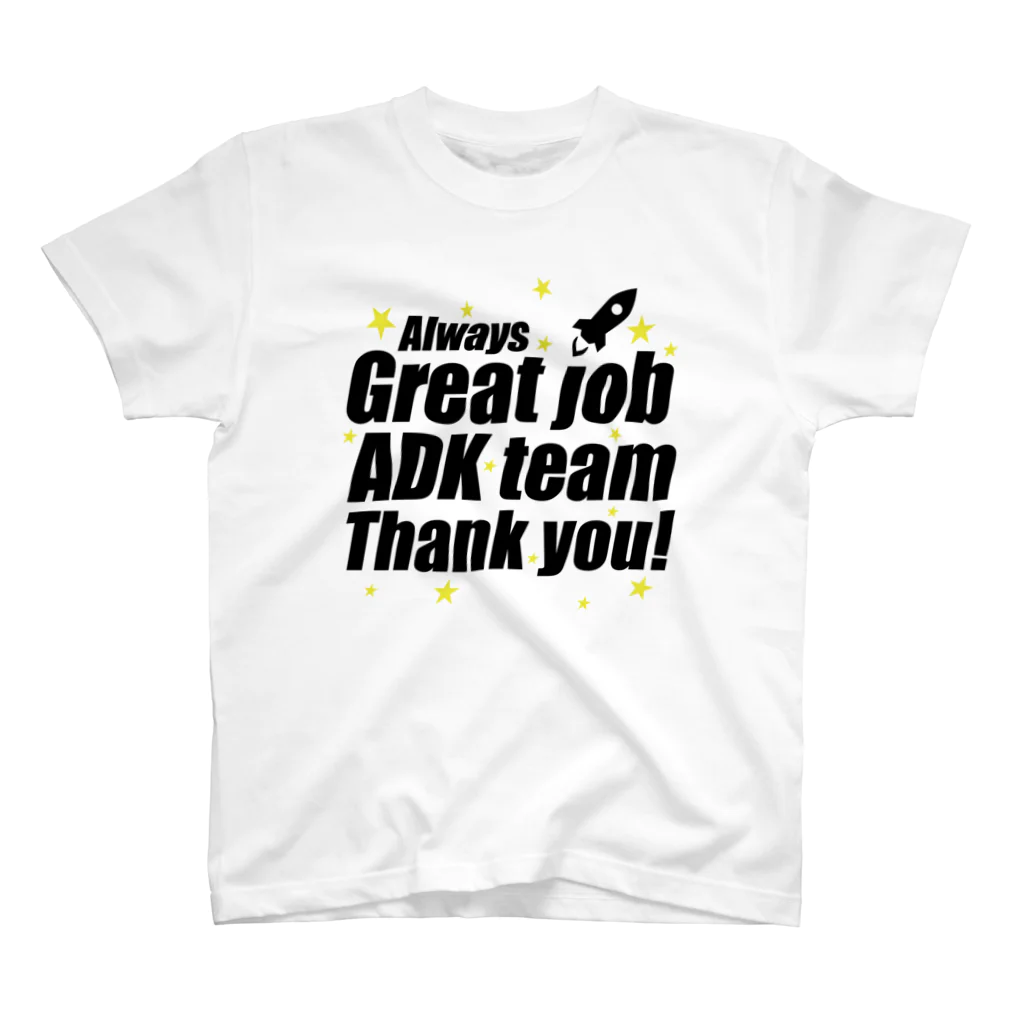 【仮想通貨】ADKグッズ専門店 のGreat ADK team! スタンダードTシャツ