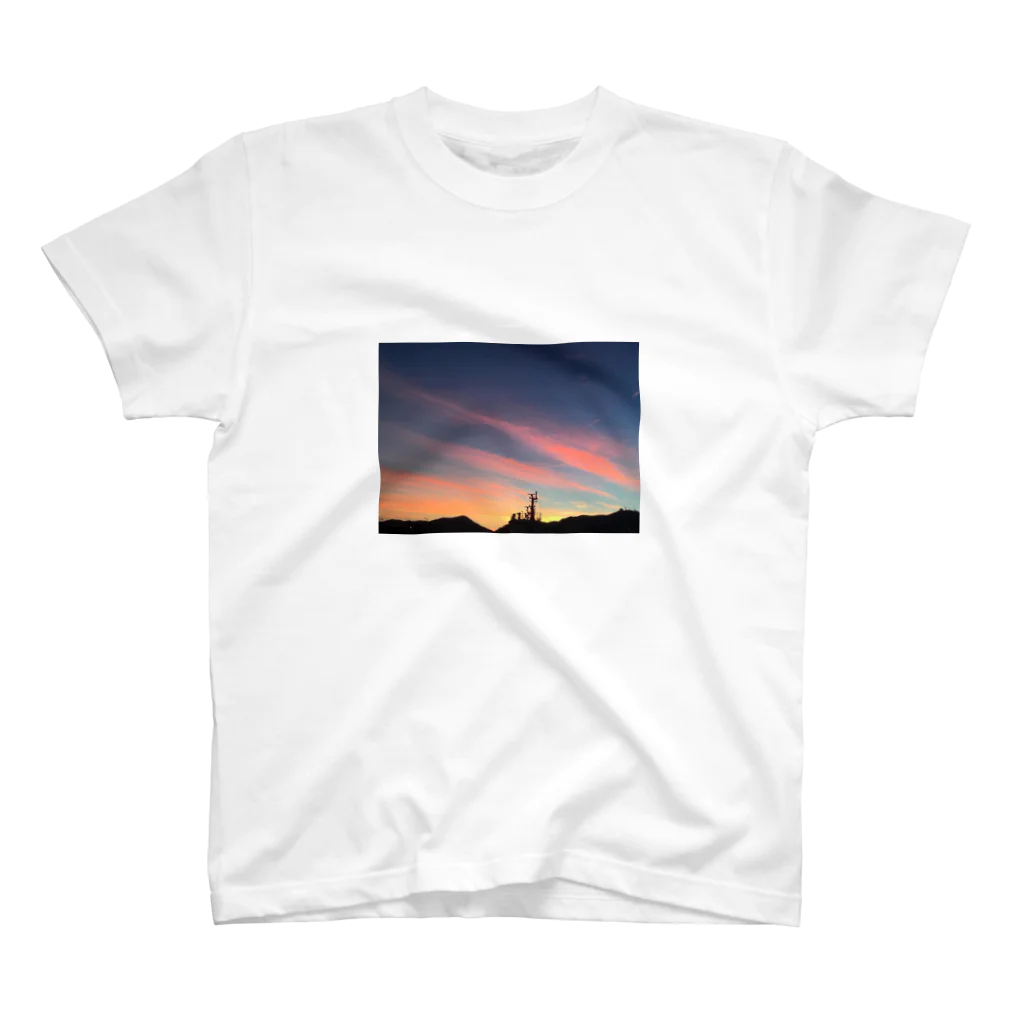 cozcozの港の夕焼け スタンダードTシャツ