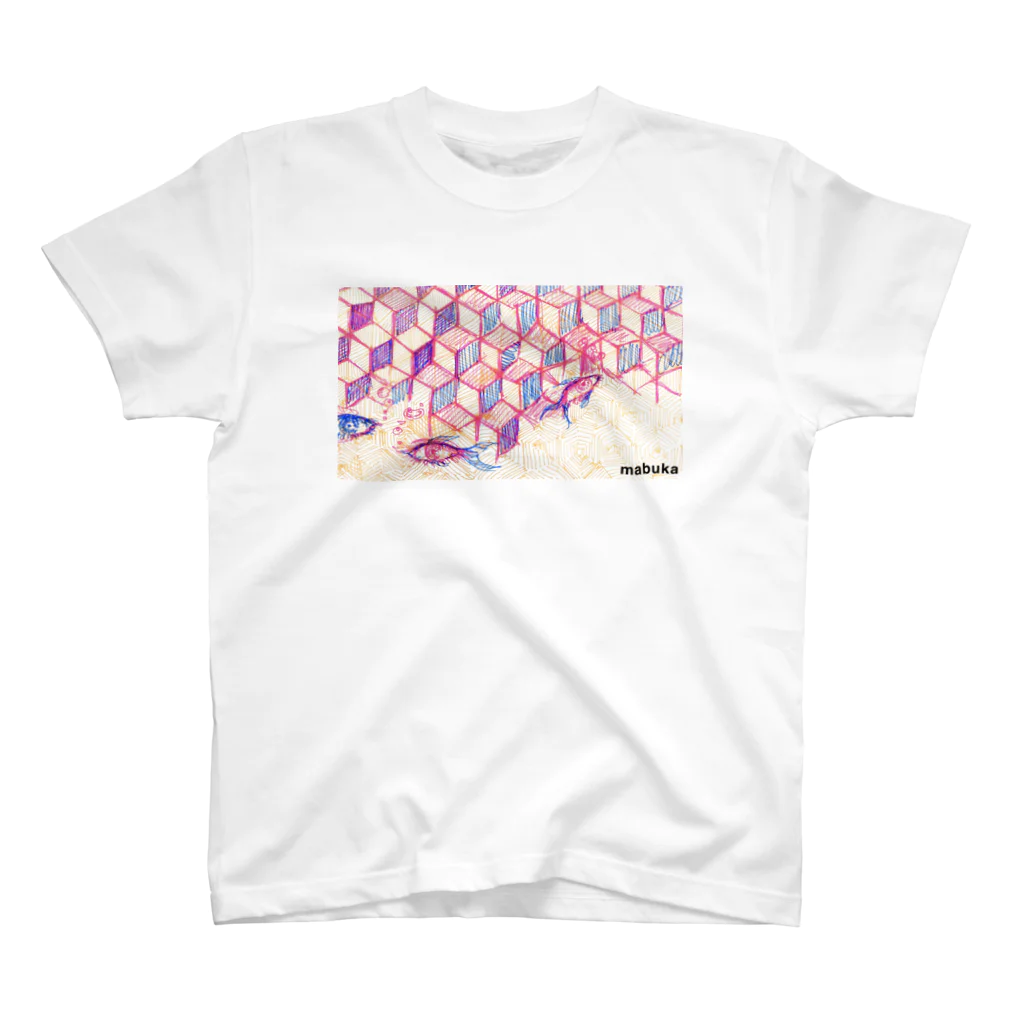 mabukaのウヲノメ ピンク Regular Fit T-Shirt