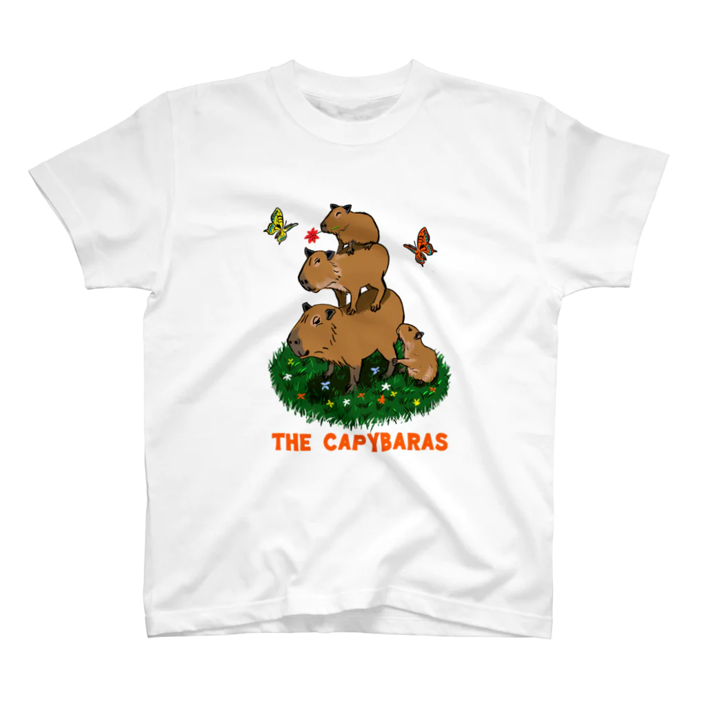 momosakuのthe capybaras Regular Fit T-Shirt