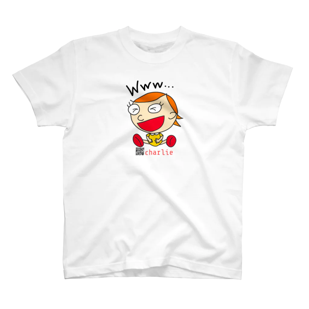 charlolのwww charlie QR スタンダードTシャツ