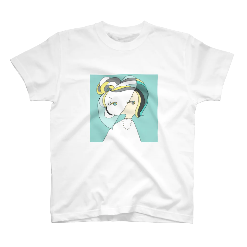 bell_kohinaのDecember Girl-Turquoise スタンダードTシャツ