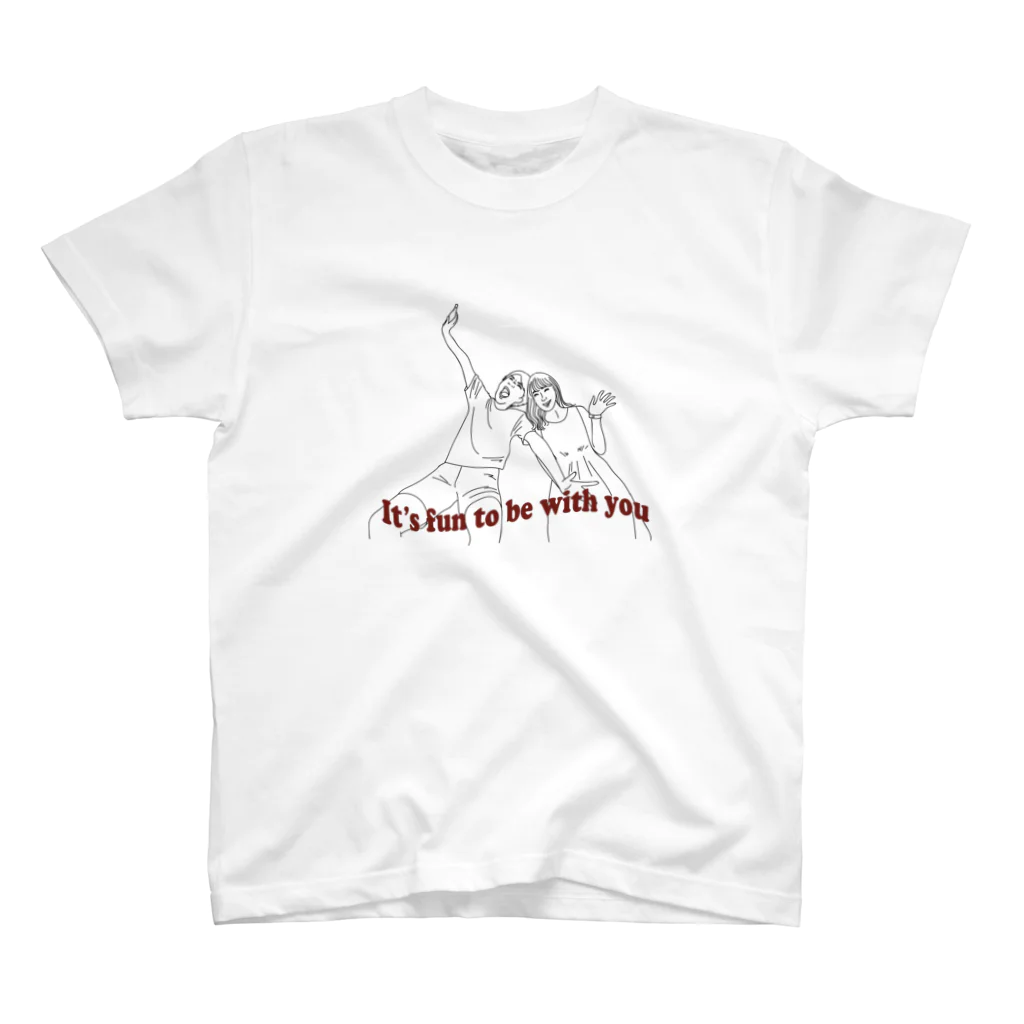 LAMEY_DESIGNのIt's fun to be with you Regular Fit T-Shirt