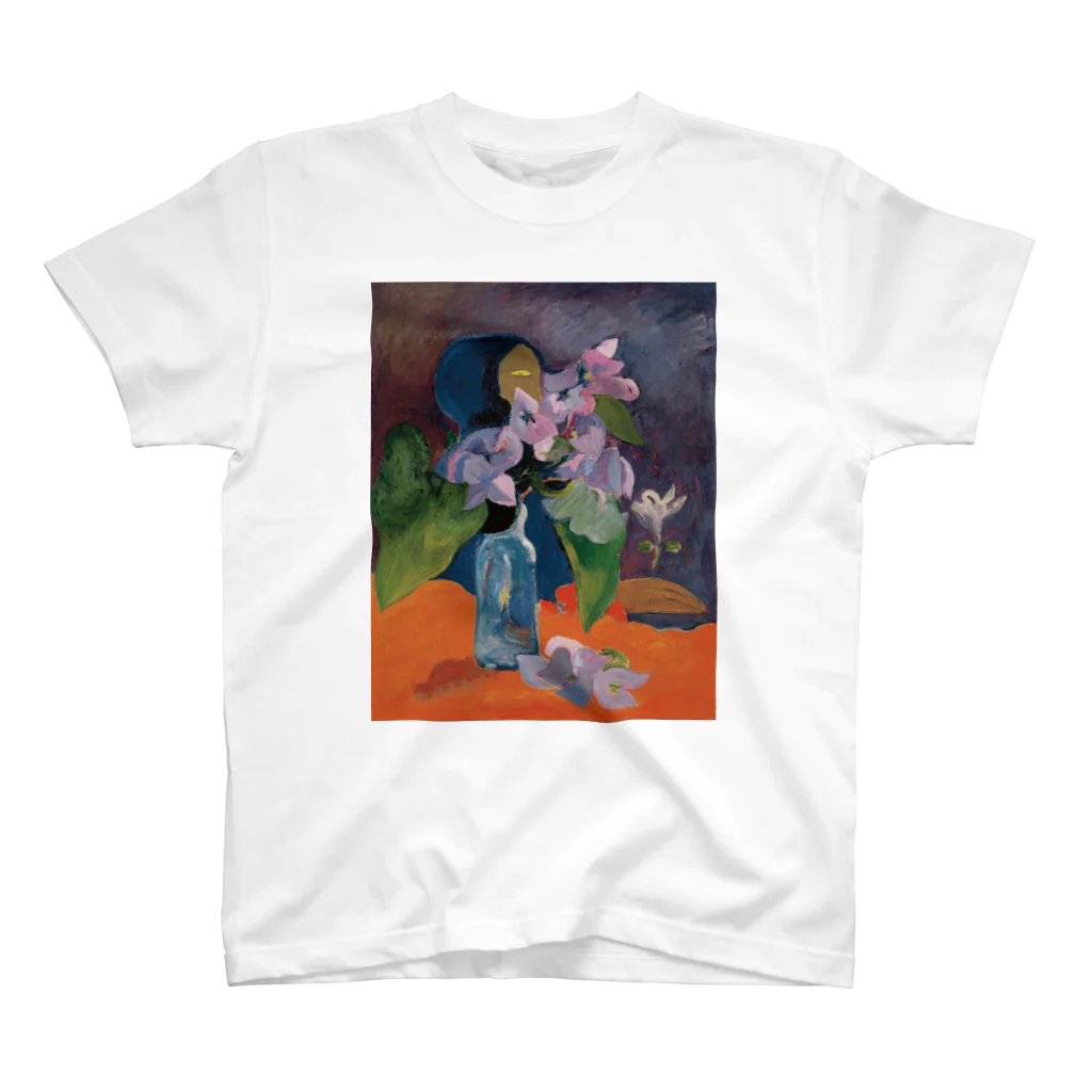 beautiful-worldの花とアイドルのある静物 スタンダードTシャツ