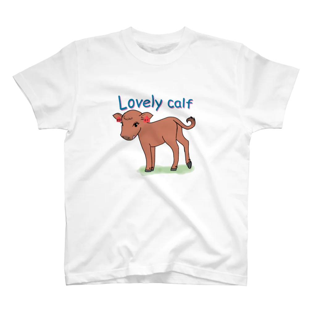 うしちゃんグッズのLovely Calf Regular Fit T-Shirt