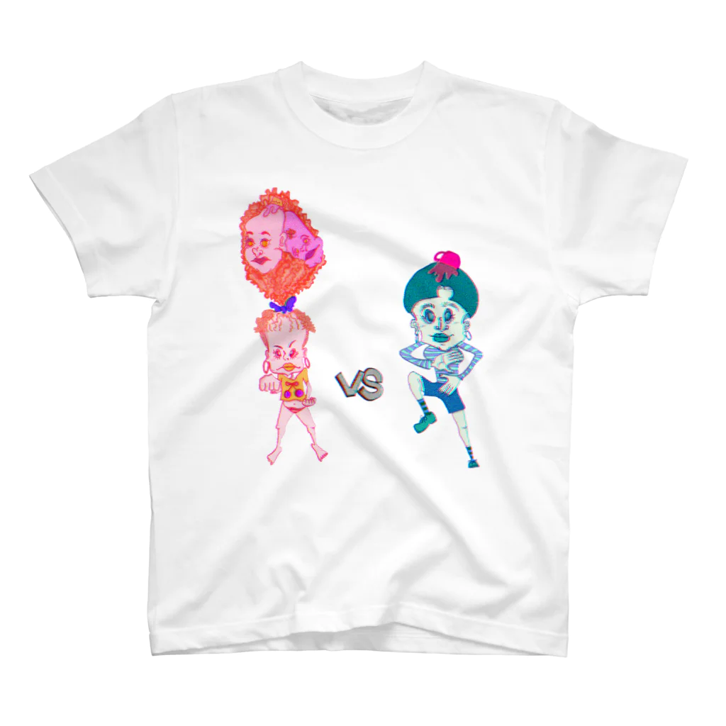 momos-artのCAT fight スタンダードTシャツ