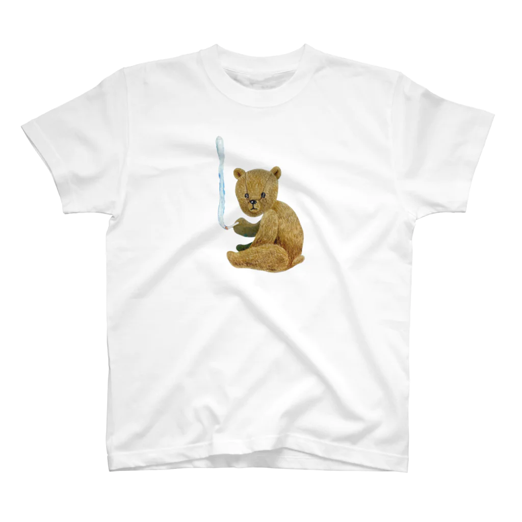 mitsüのsmoking bear Regular Fit T-Shirt