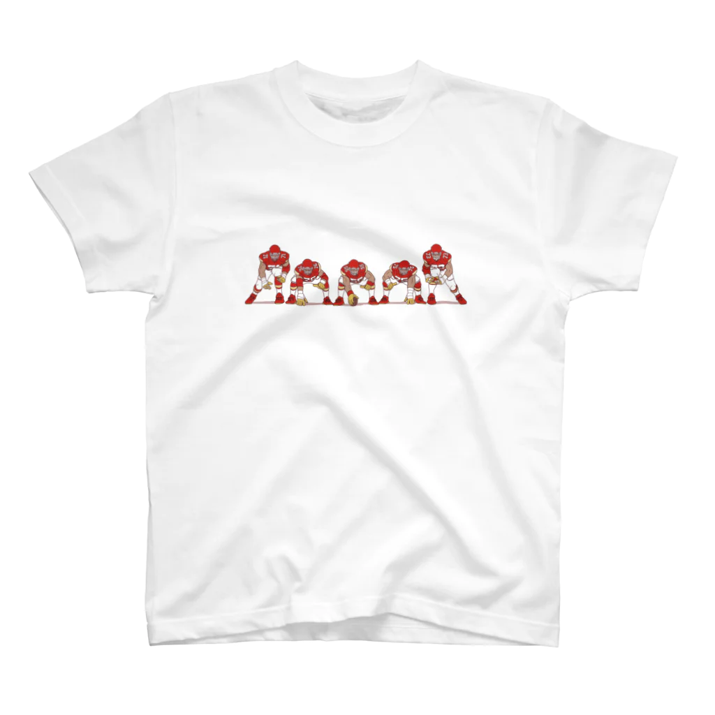 H2 T-SHIRTSのOL赤 Regular Fit T-Shirt
