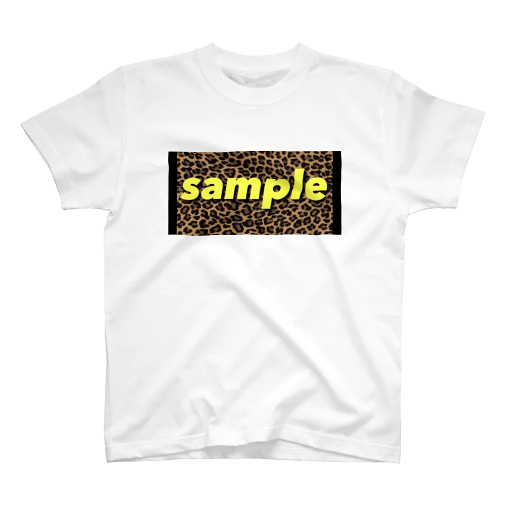 neko_otoko999のsample ヒョウ柄 Regular Fit T-Shirt