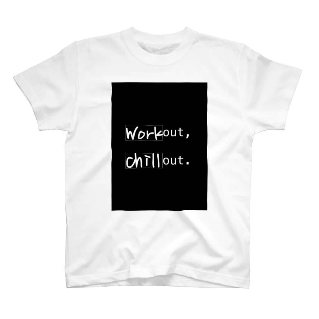 workout,chillout.のwo,co. Tee スタンダードTシャツ