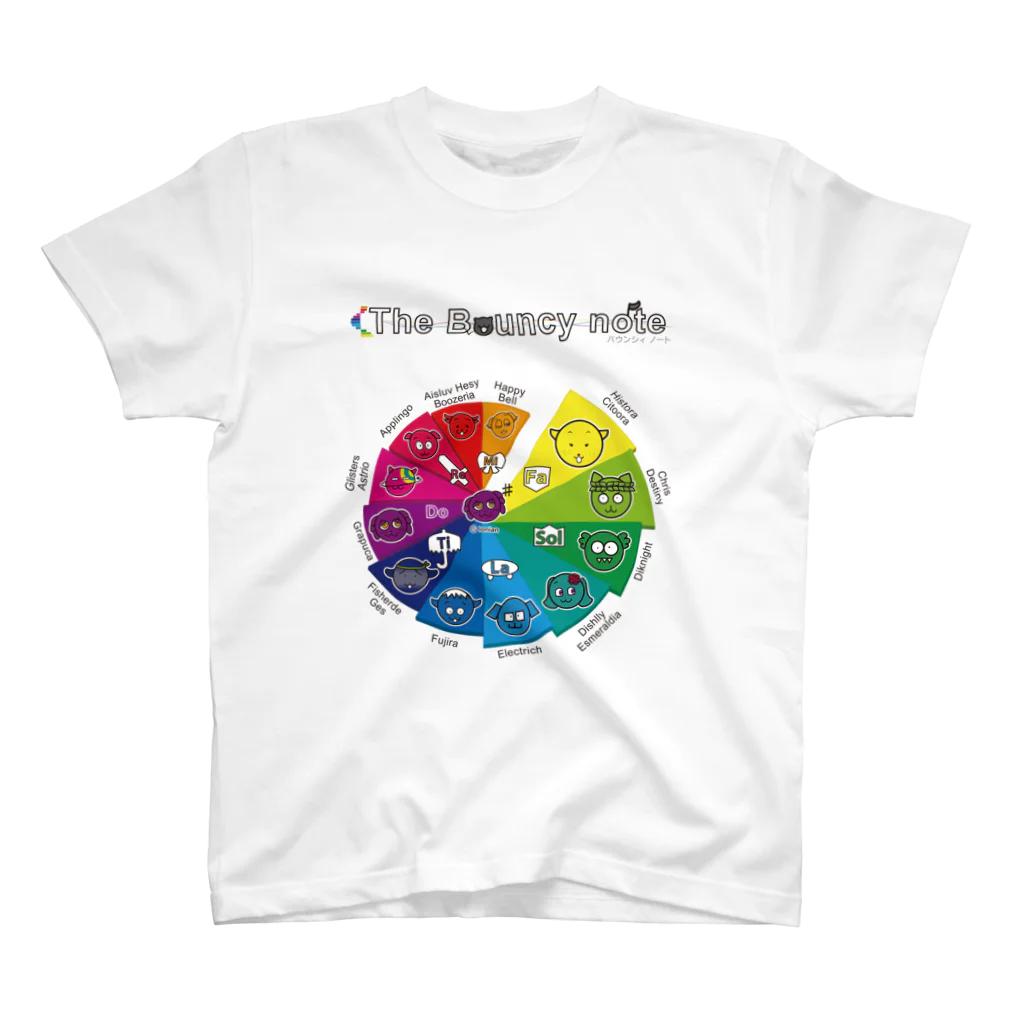 grasslands cg worksのThe Bouncy note (spiral A) スタンダードTシャツ