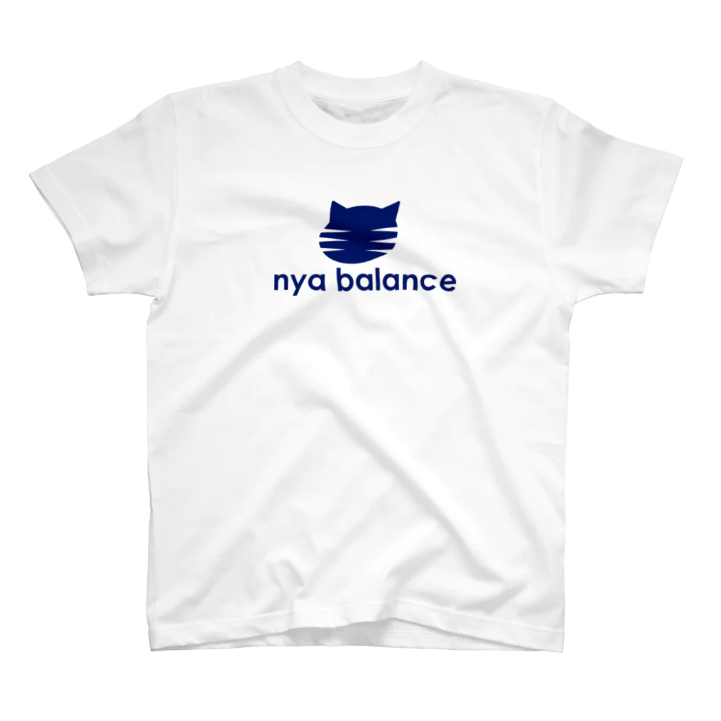 牛のTシャツ屋のnya balance(blue) スタンダードTシャツ