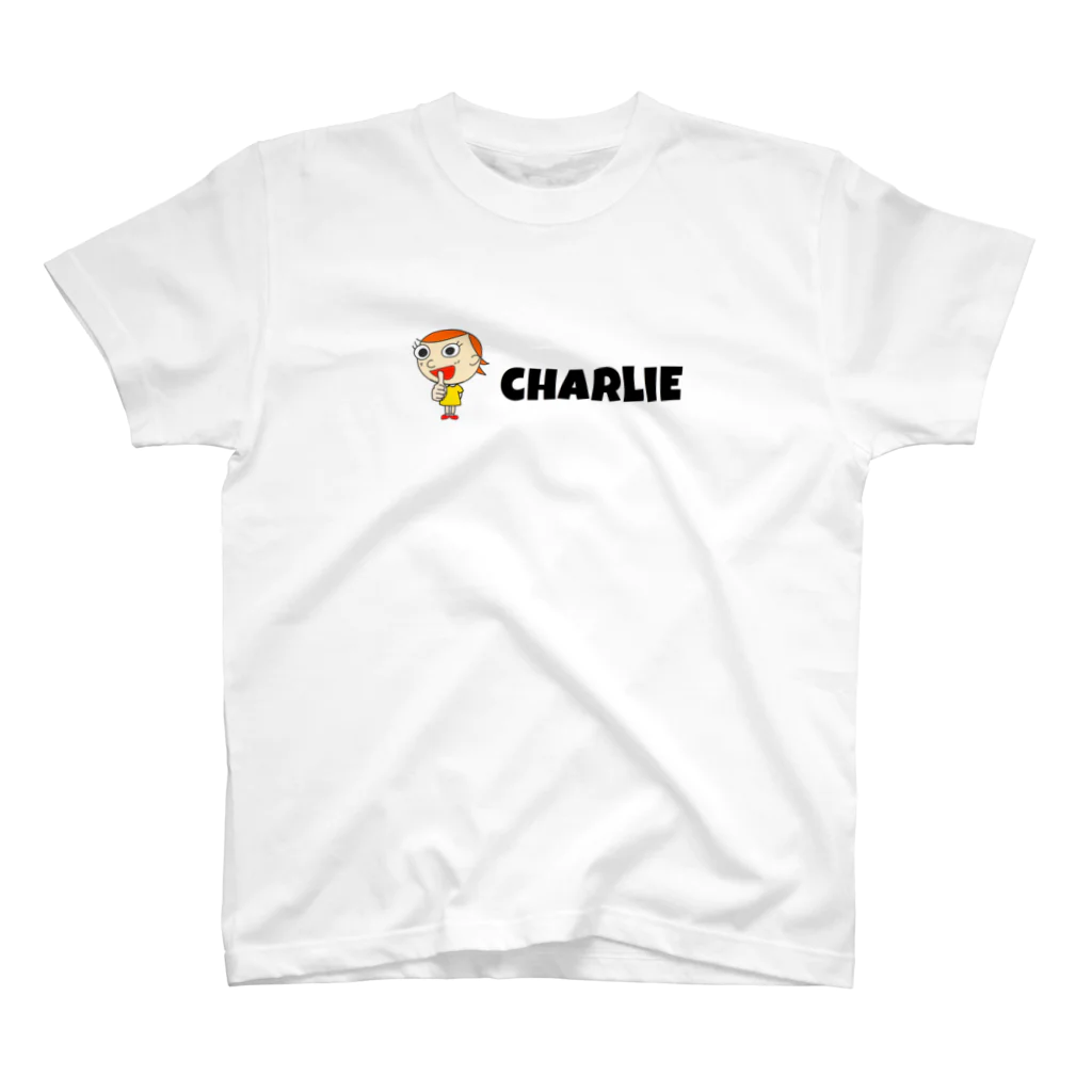 charlolの背面前面イラストnice charlie  スタンダードTシャツ