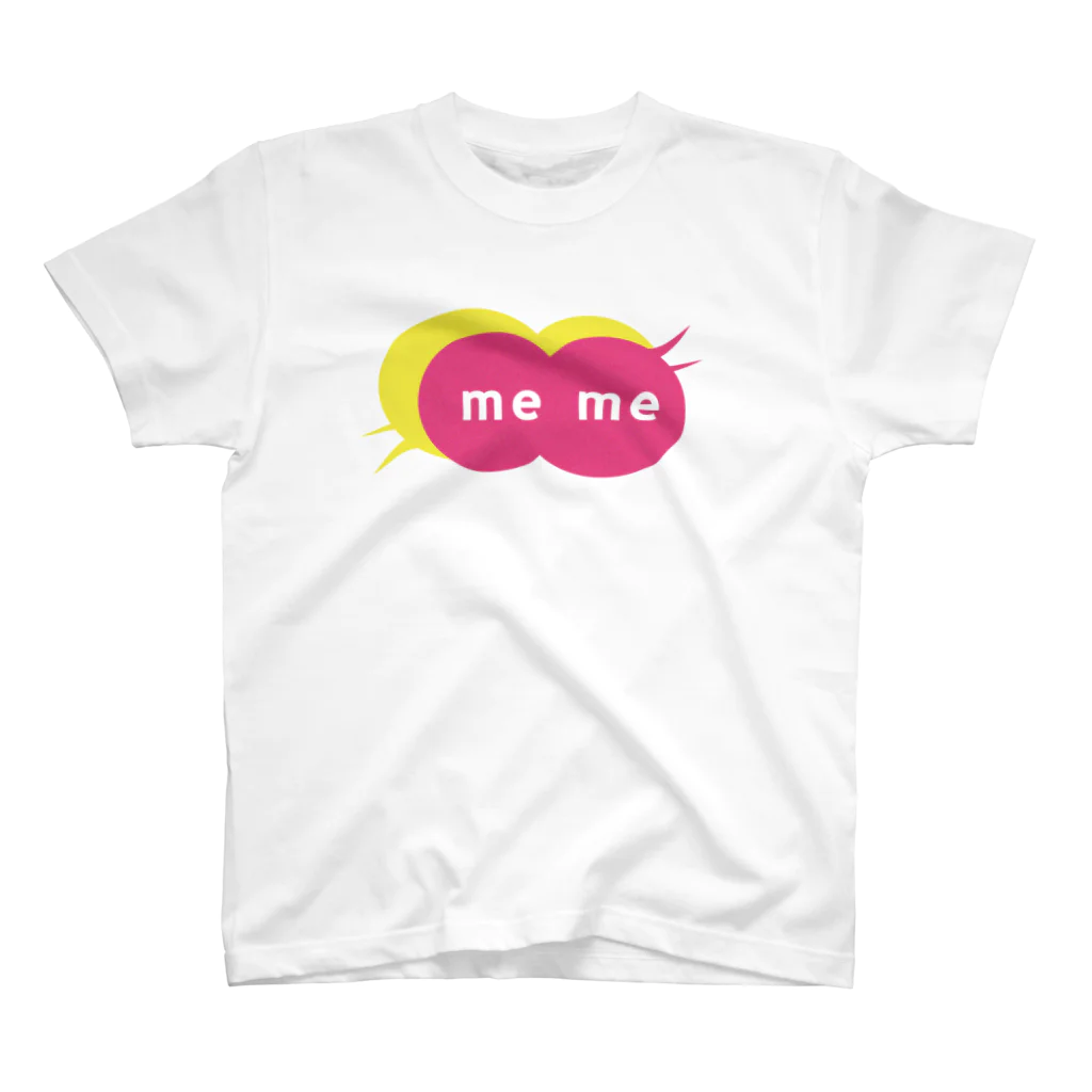 me meのme me ロゴ Regular Fit T-Shirt