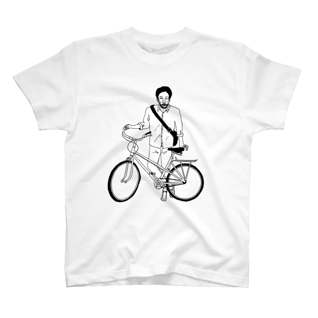 Shop_TERISHIMAの自転車男子 Regular Fit T-Shirt