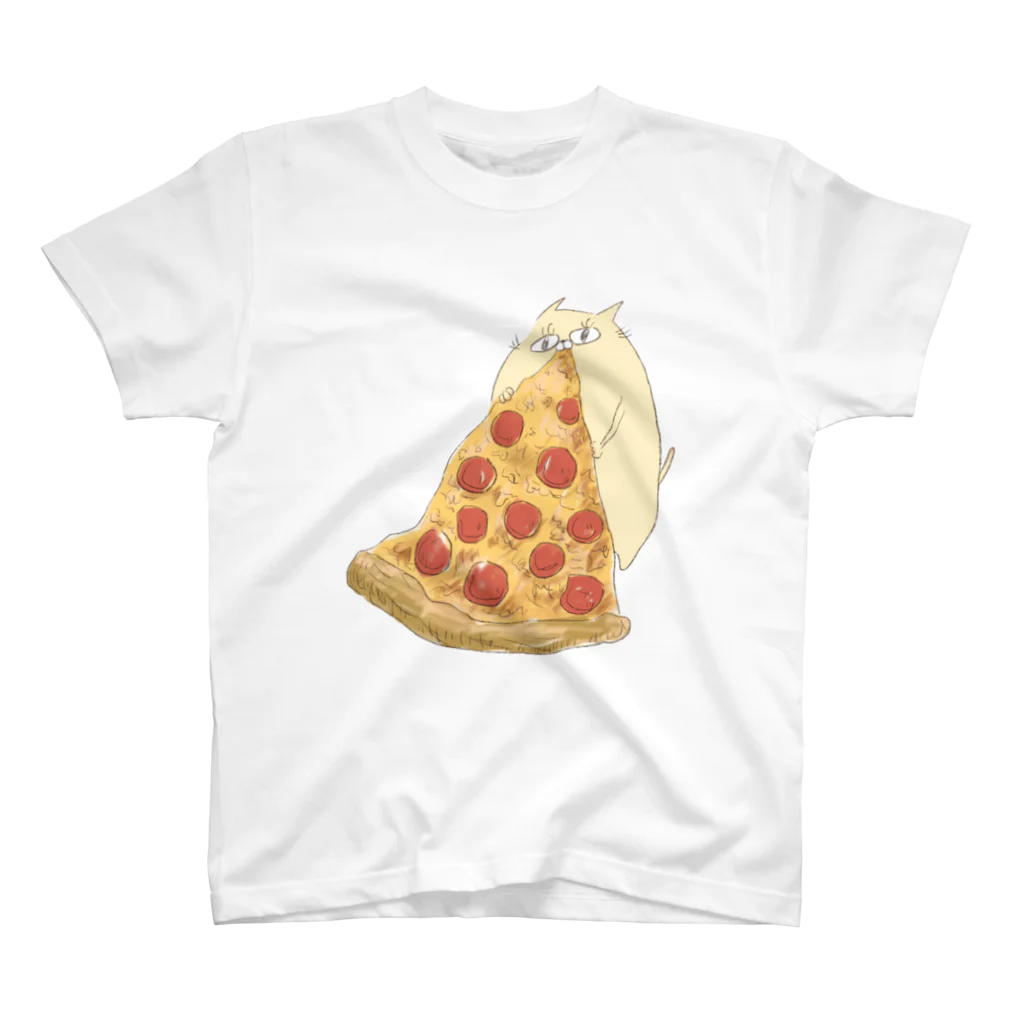 ぐーにゃんのごちそうさがしのpizza time(ぐーにゃん) Regular Fit T-Shirt