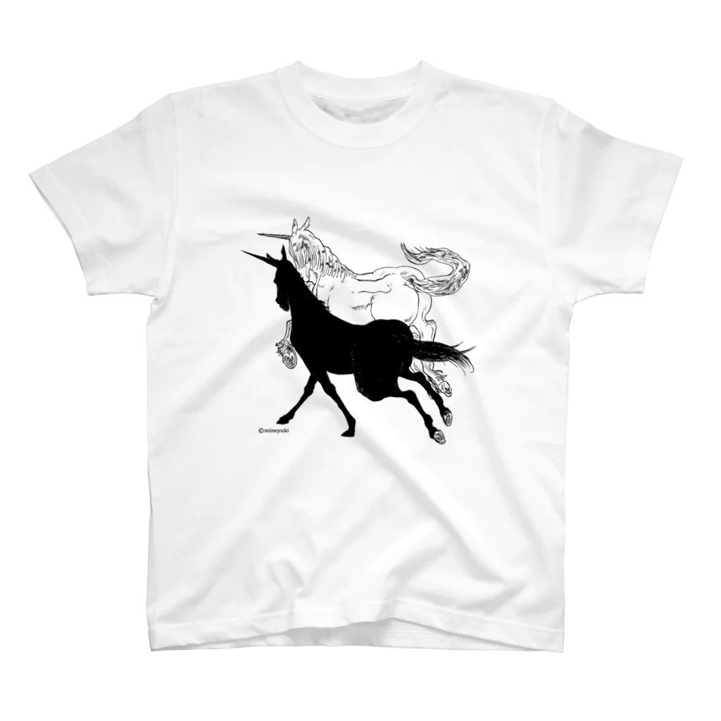 made blueのMonochrome Unicorn スタンダードTシャツ