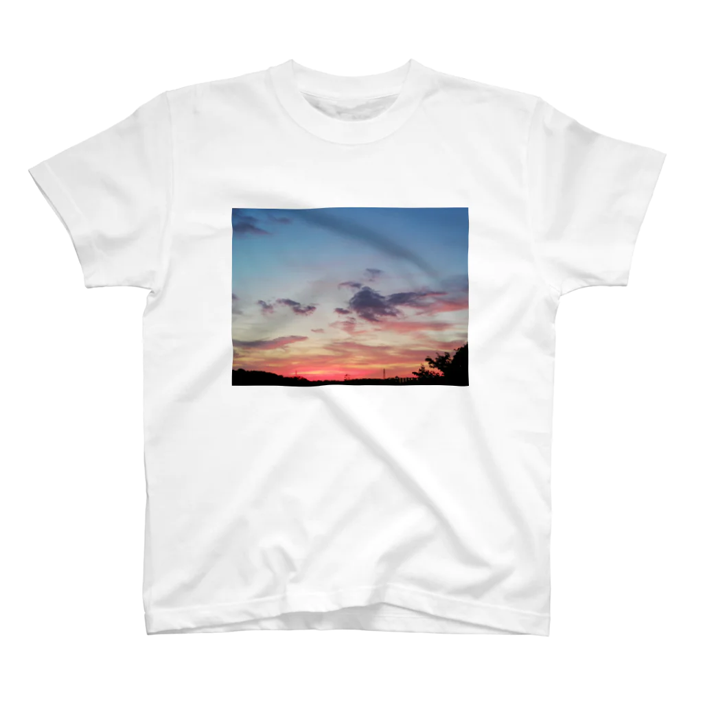 西園寺 颯斗の夕焼け雲 Regular Fit T-Shirt