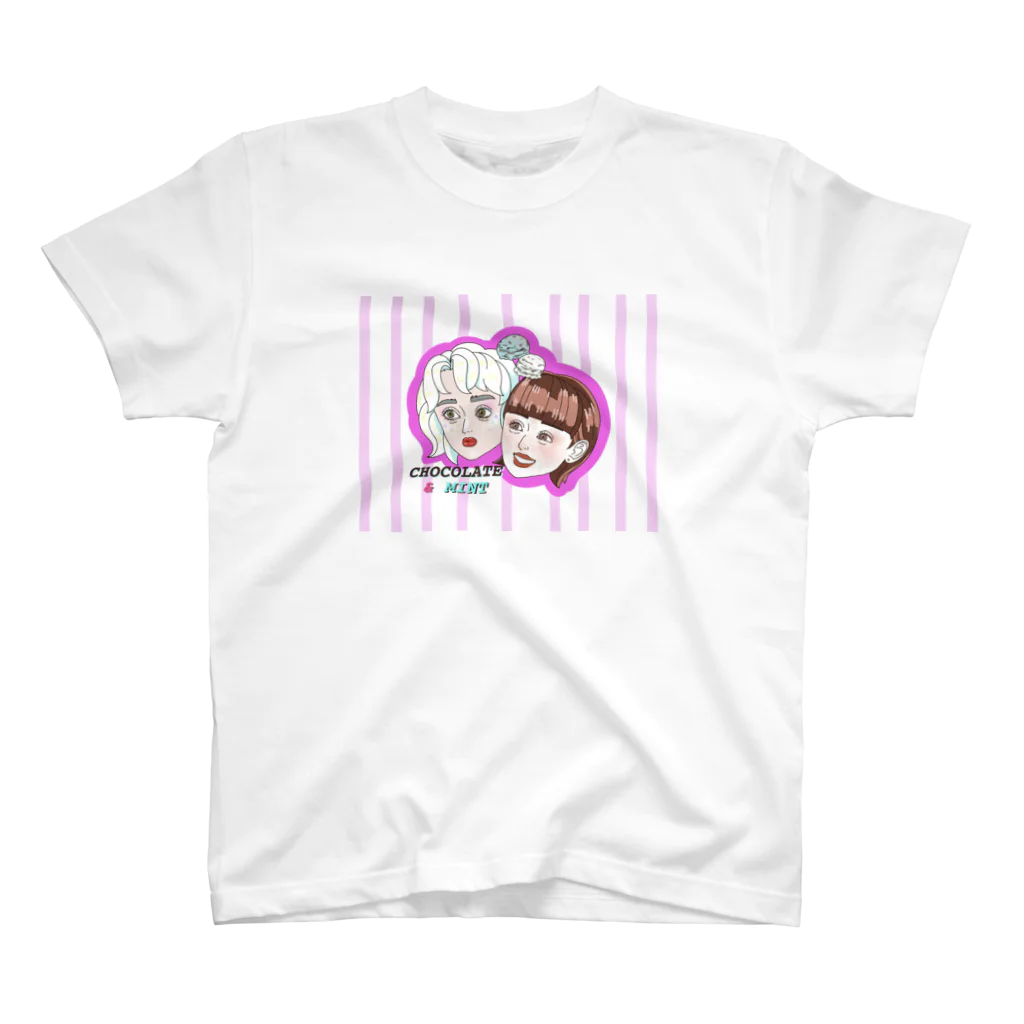 sa_sa_ki__yuのチョコミントちゃん スタンダードTシャツ