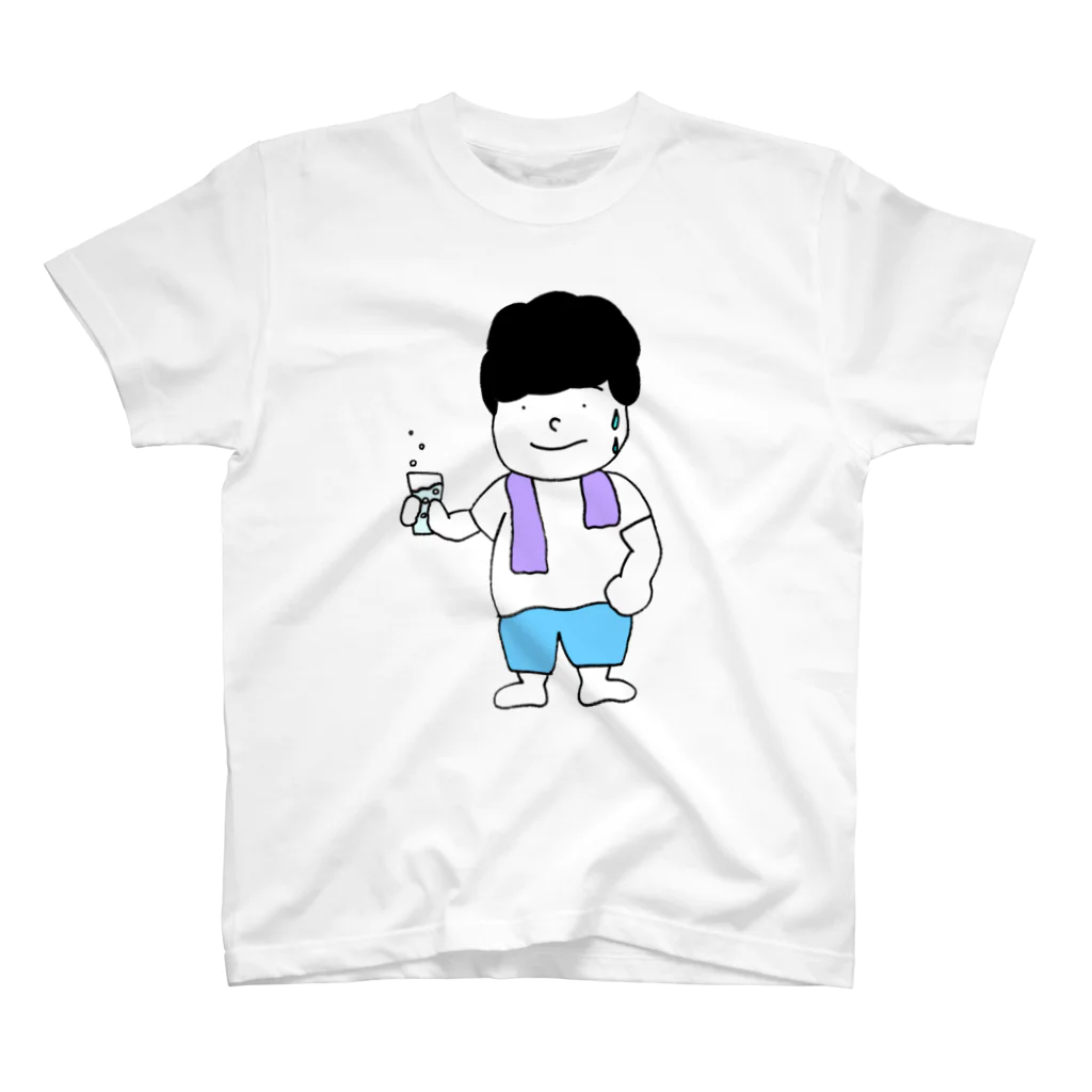 はらぺこ音頭のお風呂上がりの男の子 Regular Fit T-Shirt