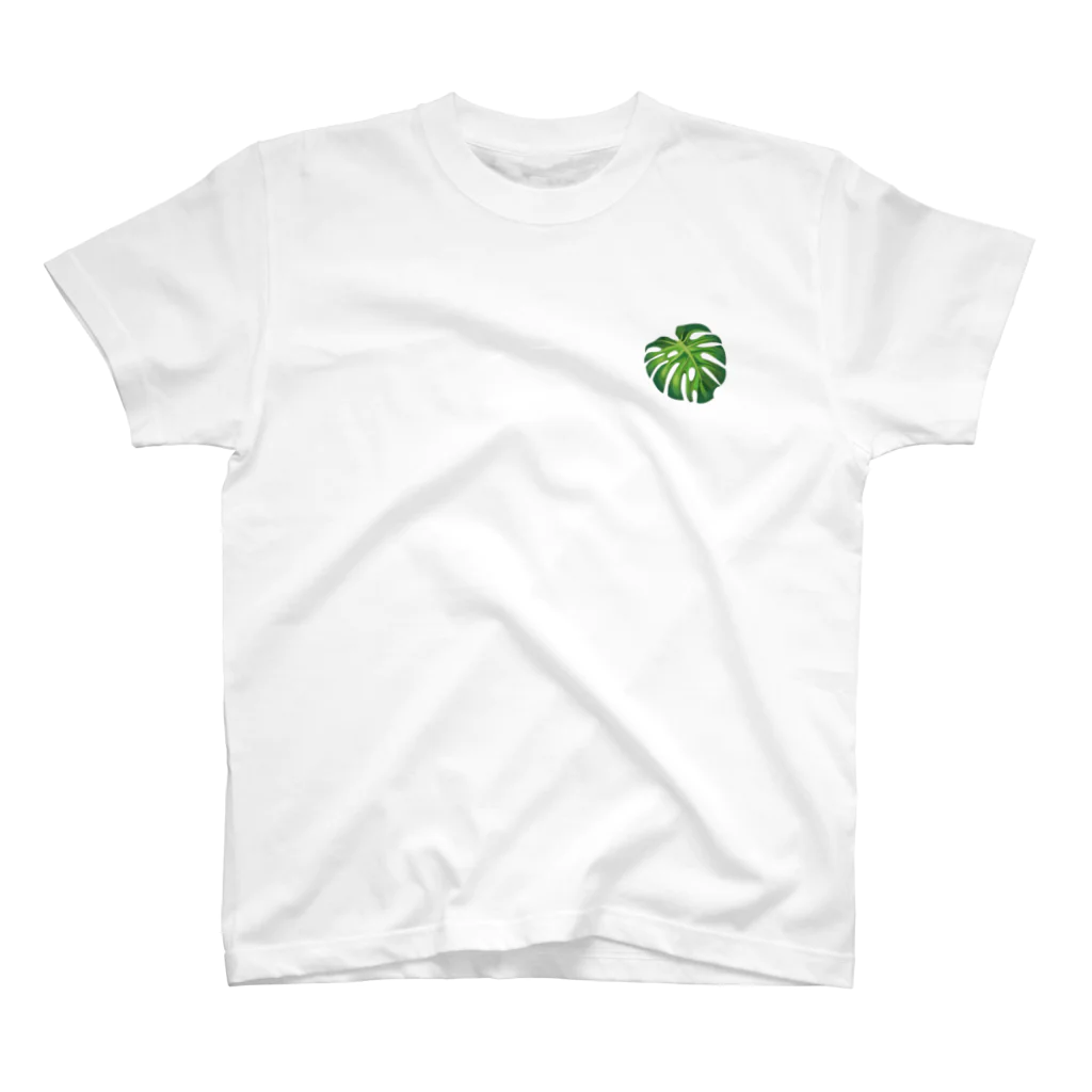 xxkaraokebarjasminexxのMonstera Leaf Regular Fit T-Shirt