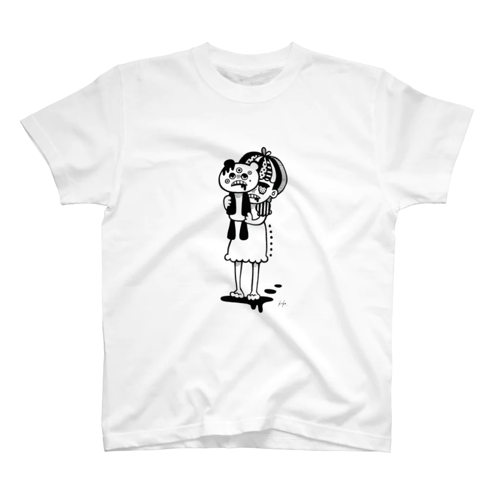 kubo//world のLucちゃん//white スタンダードTシャツ