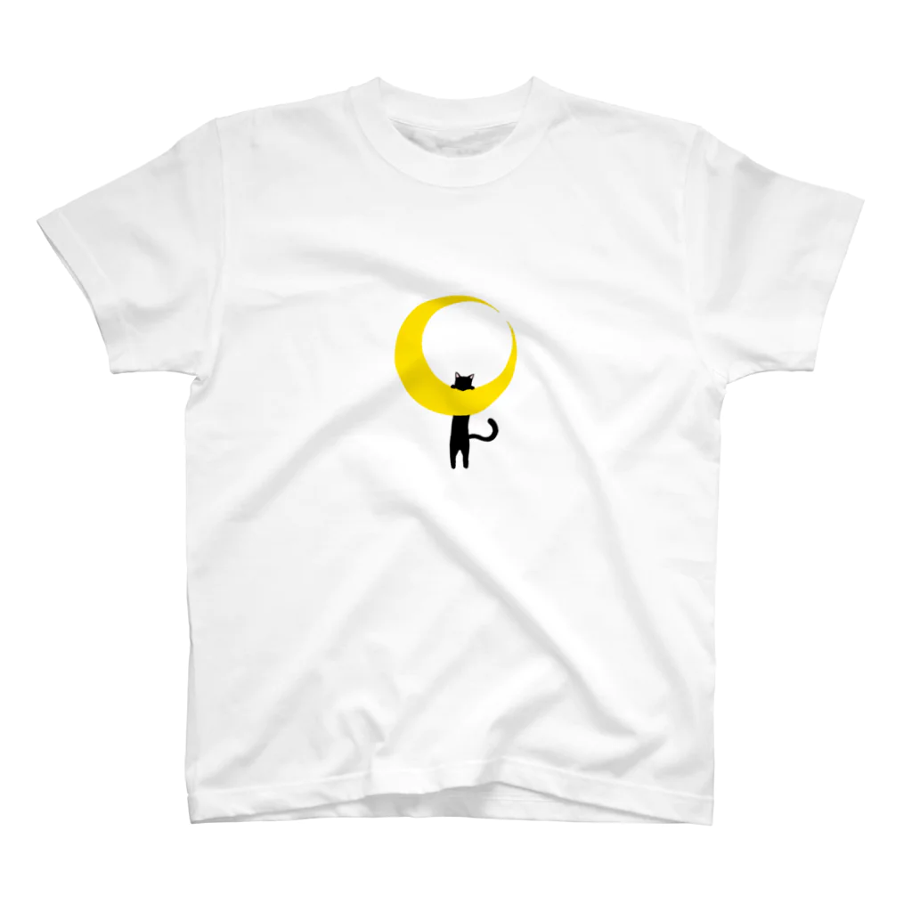 azuのMoonCat_Yellow スタンダードTシャツ