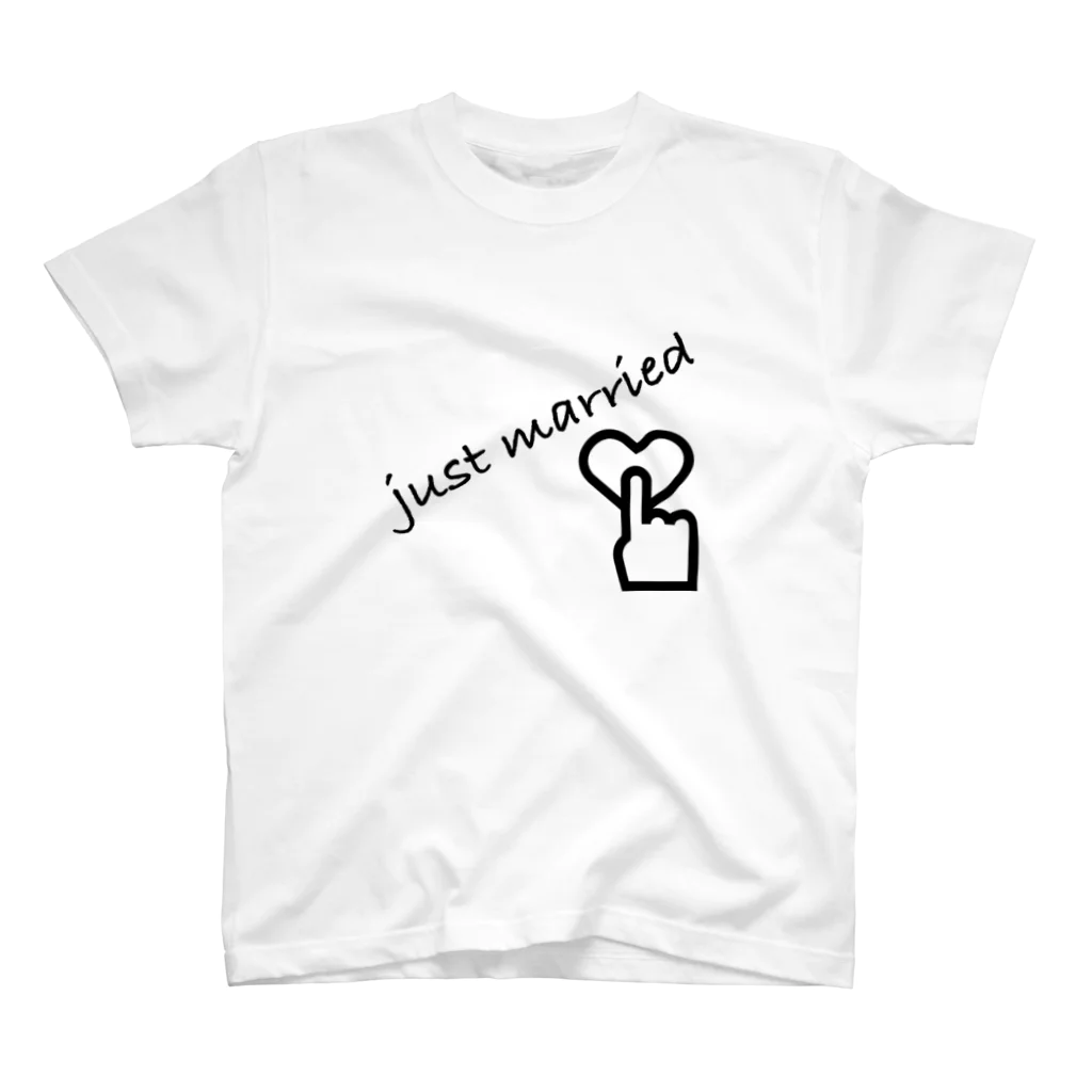 MMrisamorのjust married スタンダードTシャツ