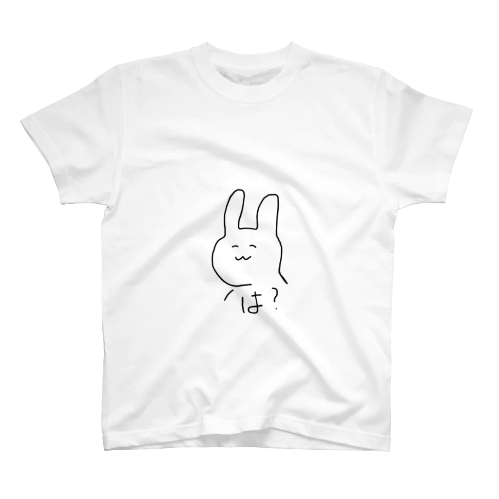 ごん(    . ̫ .    )の半ギレうさぎ スタンダードTシャツ