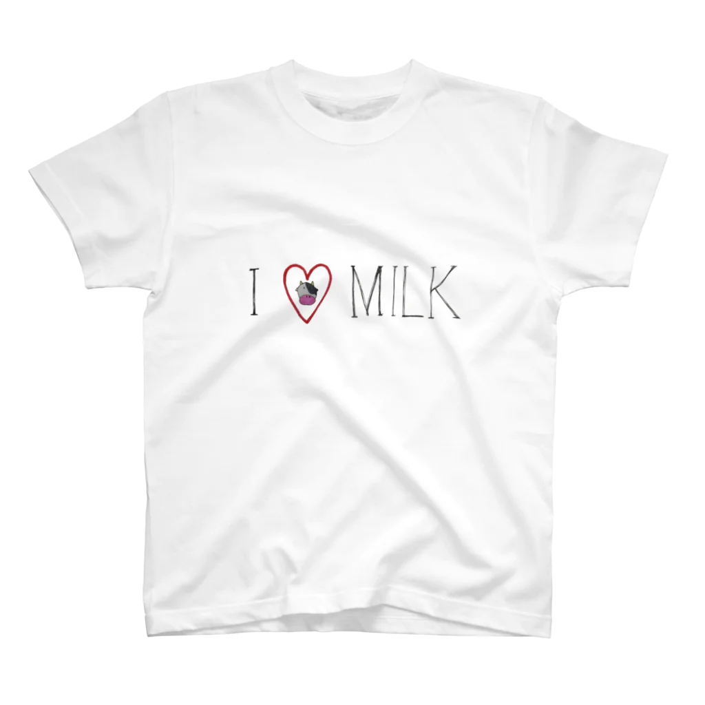 I Love　MILK のアイ、ラブ、ミルク Regular Fit T-Shirt